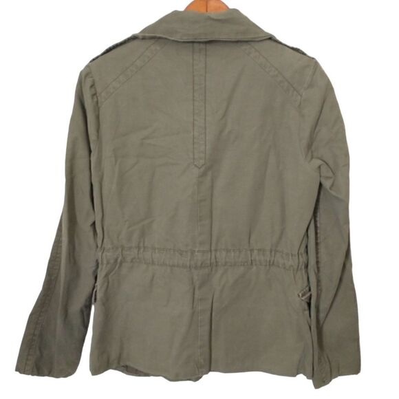 Y2K GAP Womens Army Jacket XS Chore Utility Military Barn Khaki Grunge Field - Picture 9 of 16